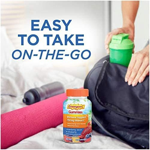 Vitamina C Emergen-c 750 Mg 45 Gomitas/mirtilo - Imagem 6