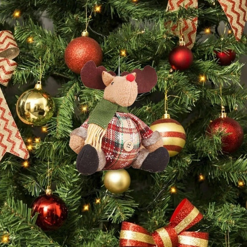 Kit Trio: Boneco De Neve, Papai Noel, Rena, Decoração De Nat - Imagem 5