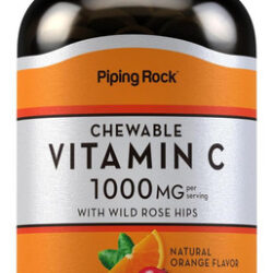 Piping Rock Vitamina C Mastigável 1000mg | 180 Comprimidos |