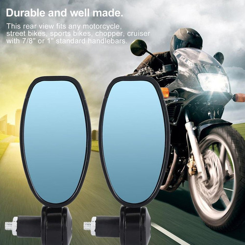 Espelhos Laterais Retrovisores Para Motocicleta De 7/8 Da - Imagem 5