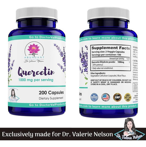Dra. Valerie Nelson Quercetina 500 Mg 200 Cápsulas Best In - Imagem 2