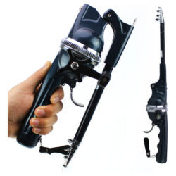 Vara De Pesca Telescópica Dobrável Com Carretel Com Porta De