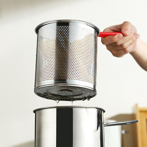 Panela De Fritura Profunda Com Filtro, Cesta Tong Stainless - Imagem 5