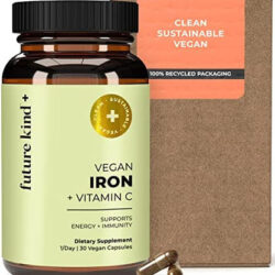 Suplemento De Ferro Vegano Future Kind Com Vitamina C (30 C