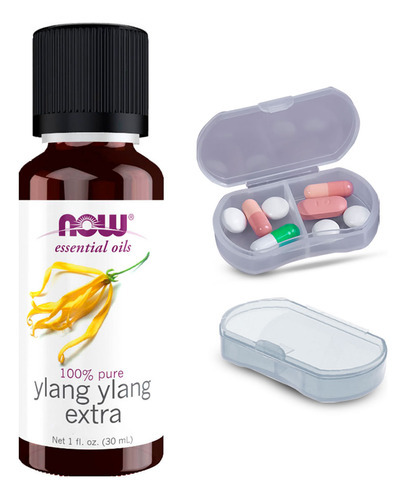Now Foods Óleo Extra De Ylang Ylang 30ml + Porta Cápsulas