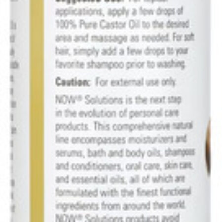 Óleo De Castor 118ml Now Foods Óleo De Rícino Importado 5un - Imagem 5