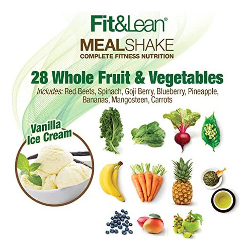 Shake Substituto De Refeição Fit & Lean Com Proteínas, Fibr - Imagem 6
