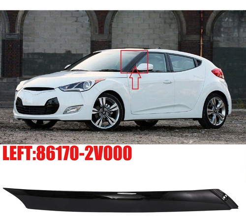 Pára-brisa De Carro A Pillar Trim Strip Rh Para Veloster 201 - Imagem 6