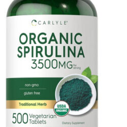 Comprimidos De Espirulina Orgânica Carlyle 3500 Mg | 500 Con