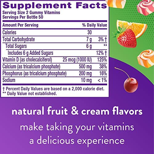 Vitamina B-12/ Vitafusion/ 100 Gomitas - Imagem 3