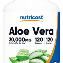 Suplemento Nutricost Aloe Vera 20.000 Mg 120 Cápsulas