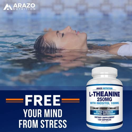 L-teanina 250mg (forte Extra) Com Inositol 100mg, 120 Cápsul - Imagem 4