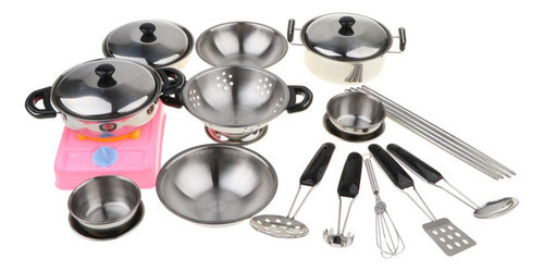 20 Peças De Aço Inoxidável Conjunto Panelas Cozinha - Imagem 7