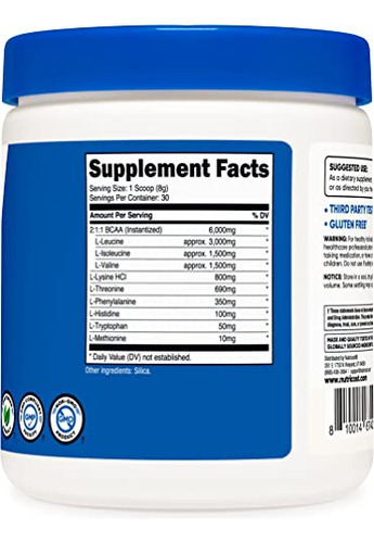 Eaa Powder Nutricost 30 Porções De Aminoácidos Essenciais - Imagem 4