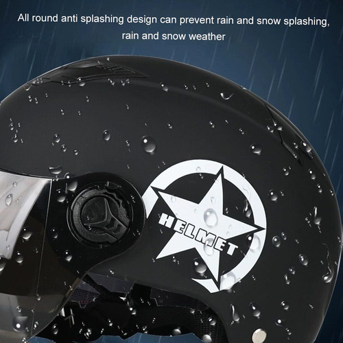 Capacete De Motocicleta Meio Aberto Rosto Proteção Tamanho A - Imagem 5