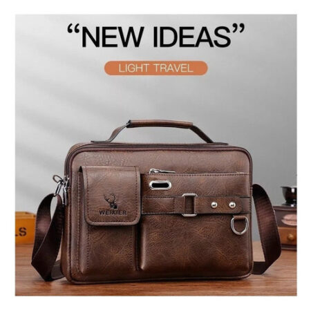 Bolsa Executiva Masculina Em Couro Pu 2023 - Imagem 17