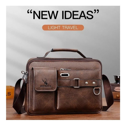 Bolsa Executiva Masculina Em Couro Pu 2023 - Imagem 17