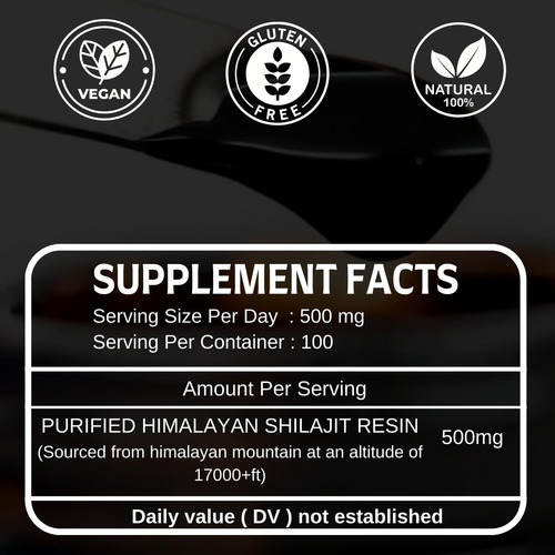 Resina Boic Pure Black Himalaya Shilajit Beneficia Energia E - Imagem 5
