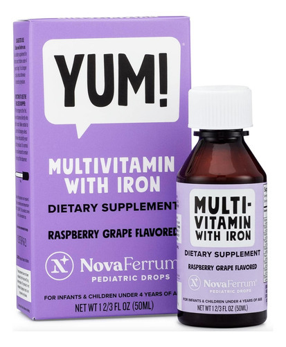 Novaferrum Yum | Multivitamínico Com Ferro Para Bebês, Crian