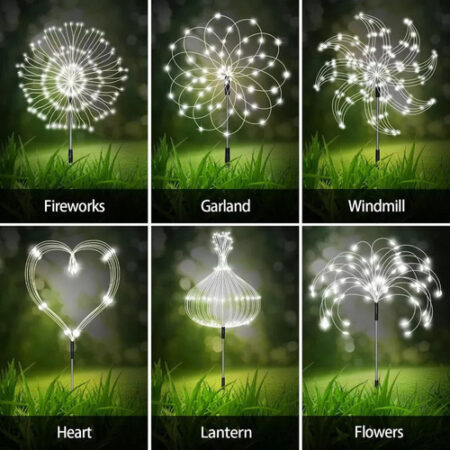 Luzes Solares De Fogos De Artifício, Luzes Decorativas 5pcs. - Imagem 9