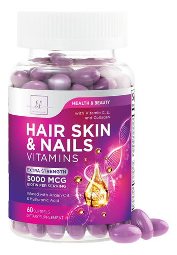 Vitaminas Capilares Para Mulheres Com Biotina 5000mcg - Saúd