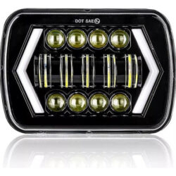 W Farol Led De 5x7 Polegadas Para Toyota Bandeirante