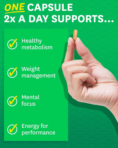Cápsulas De Extrato De Chá Verde Zenwise Health Egcg - Foco - Imagem 2