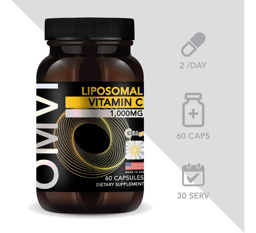 Fórmulas Omvi, Vitamina C Lipossomal 1.000 Mg, Ácido Ascórbi - Imagem 2