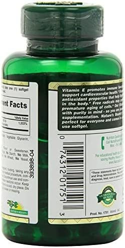 Vitamina E Nature S Bounty 180 Mg 120 Cápsulas - Imagem 4