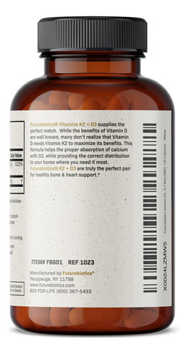 Suplemento De Vitamina K2 (mk7) Da Futurebiotics Com D3 120 - Imagem 6