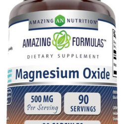 Fórmulas Incríveis Suplemento De Óxido De Magnésio 500mg 90
