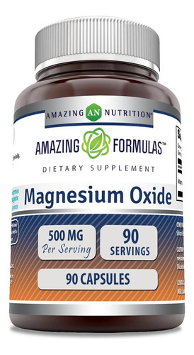 Fórmulas Incríveis Suplemento De Óxido De Magnésio 500mg 90