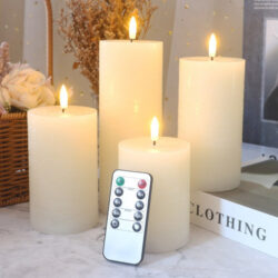 Bateria De Velas Elétricas Com Controle Remoto Led Candle