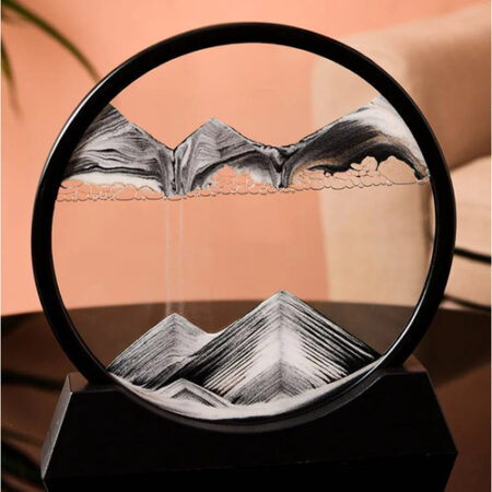 Arte Em Areia Em Movimento Em 3d Decorada Com Ampulheta Gira - Imagem 18
