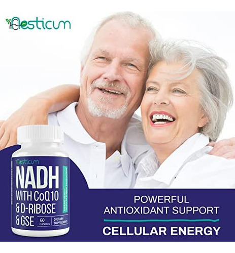 Aesticum Nadh 50mg + Coqmg + D-ribose 150mg Supplement, Boos - Imagem 6