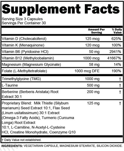 Suplemento De Taurina Clean Nutra Tmg - Multivitamínico Meti - Imagem 5