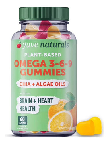 Yuve Vegan Omega 3-6-9 E Gomas Dha - Delicioso Para Crianças