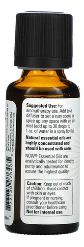Mistura De Óleo Spice Cider Now Foods 30 Ml Importado 3un - Imagem 4