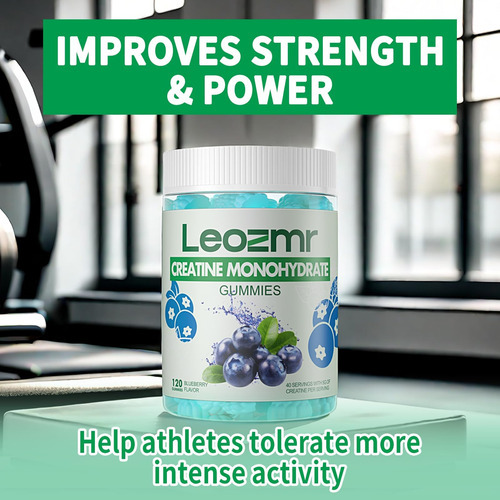 Gomas De Monohidrato De Creatina Leozmr 5000 Mg Para Homens - Imagem 3
