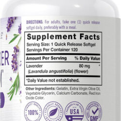 Comprimidos De Lavanda Carlyle | 80mg | 120 Cápsulas Softgel