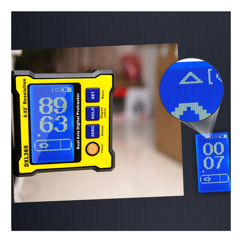 Transportador De Ângulo Digital De Eixo Duplo Dxl360 Com Ímã - Imagem 6