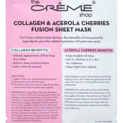 Máscara De Folha De Fusão De Colágeno E Acerola Cereja (paco