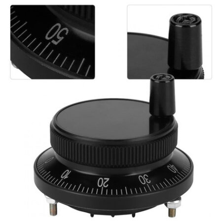 60mm Preto Controle Manual Roda De Pulso Encoder Moinho Rout - Imagem 4