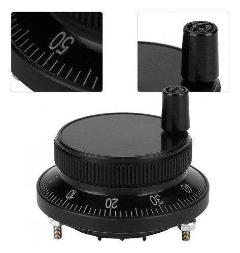 60mm Preto Controle Manual Roda De Pulso Encoder Moinho Rout - Imagem 4