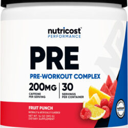 Complexo Pré-treino Em Pó Nutricost, 30 Porções, Ponche De F