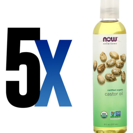 Óleo De Rícino Orgânico Now Foods 237 Ml Importado 5un - Imagem 2