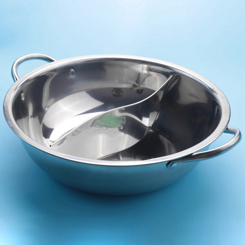 Panelas De 2 Unidades De 28 Cm Hot Pot Twin Divided De Aço I - Imagem 6