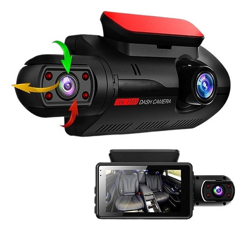 2025 Câmera Dvr Veicular Automotiva Com Dupla Lente