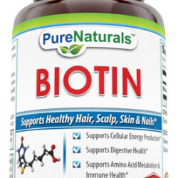 Pure Naturals Biotina 10.000 Mcg, 100 Cápsulas - Suporta Pel