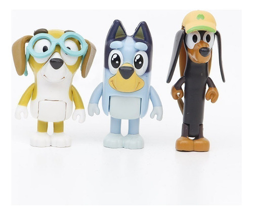 // S 12 Peças De Presente De Brinquedo Modelo Bluey Para - Imagem 6